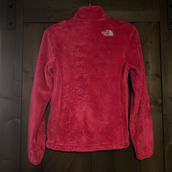 The North Face. Hot pink fuzzy jacket. Size XS. - Picture 2 of 5